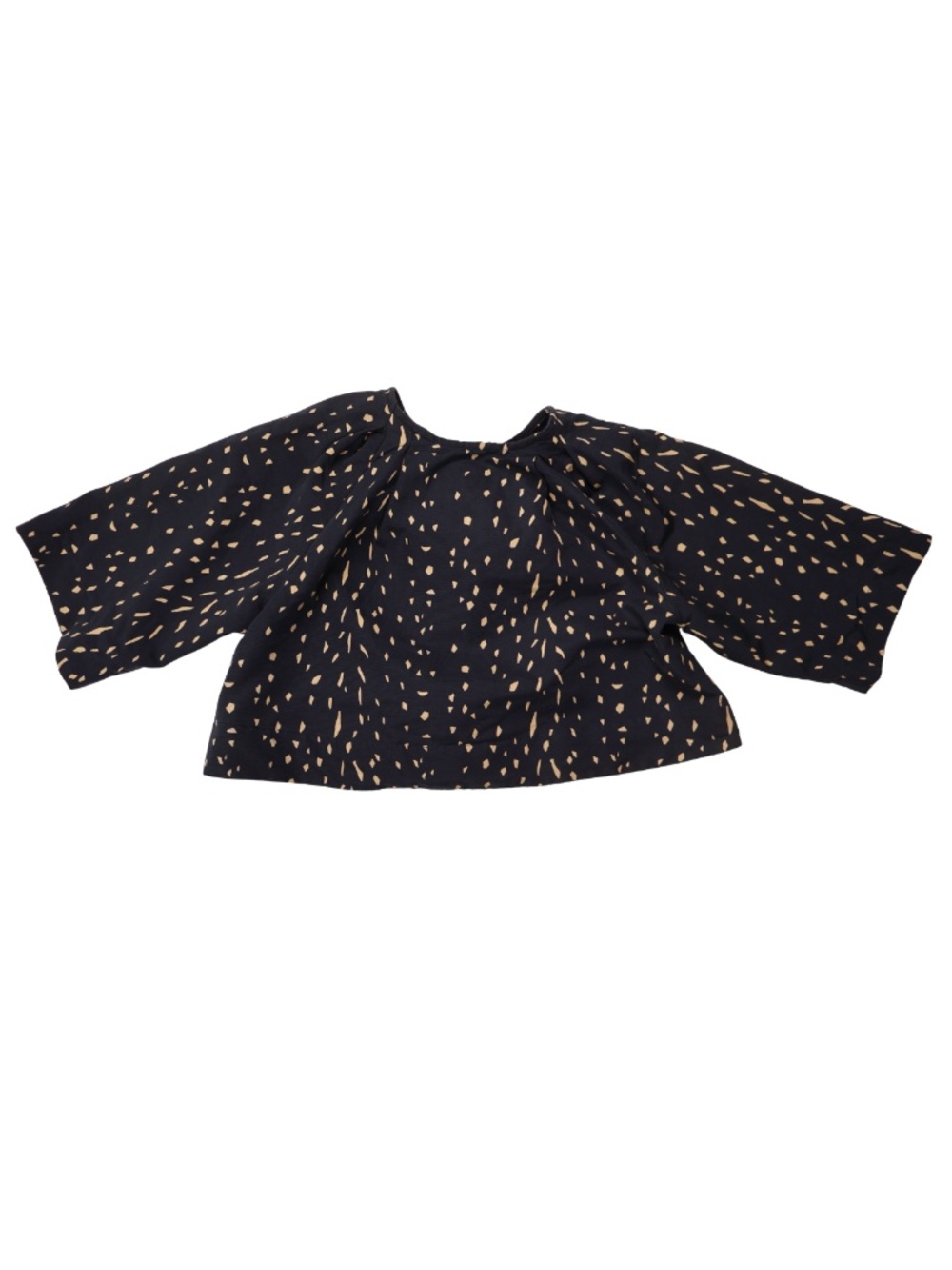Apiece Apart 100% Silk Faille Cropped Blouse Size 2
